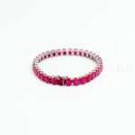 Silver Ruby Bracelet
