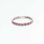 Ruby Floral Cluster Bracelet