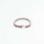 Ruby Floral Cluster Bracelet