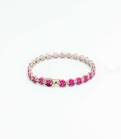Ruby and Diamond Tennis Bracelet
