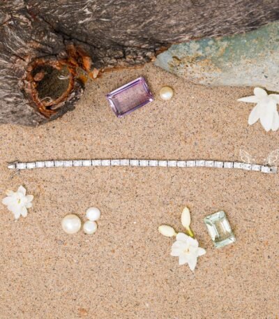 Sparking White Zircon Bracelet