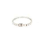 Sparking White Zircon Bracelet