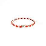 silver coral bracelet