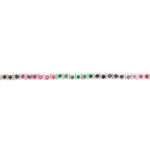 Ruby, Emerald & Sapphire Brilliance Silver Bracelet