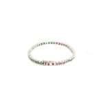 Ruby, Emerald & Sapphire Brilliance Silver Bracelet