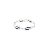 Sapphire Silver Bracelet for Woman