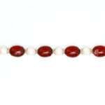 Garnet and Pearl Bracelet