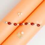 Garnet and Pearl Bracelet