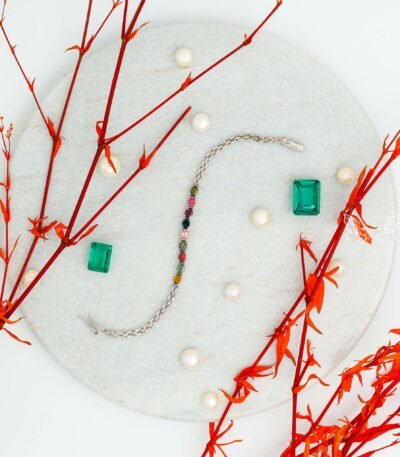 Tourmaline Silver Bracelet