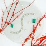 Aquamarine Silver Bracelet