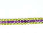 Amethyst & Peridot Silver Bracelet