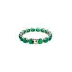 Green Onyx Silver Bracelet