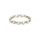 Aquamarine Silver Bracelet