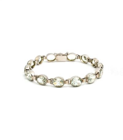 Aquamarine Silver Bracelet