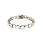 Aquamarine Silver Bracelet