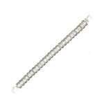 Aquamarine & Sapphire Silver Bracelet