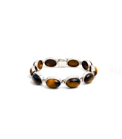 Tiger's Eye Silver Bracelet