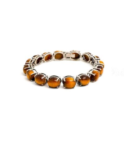 Tiger's Eye Silver Bracelet