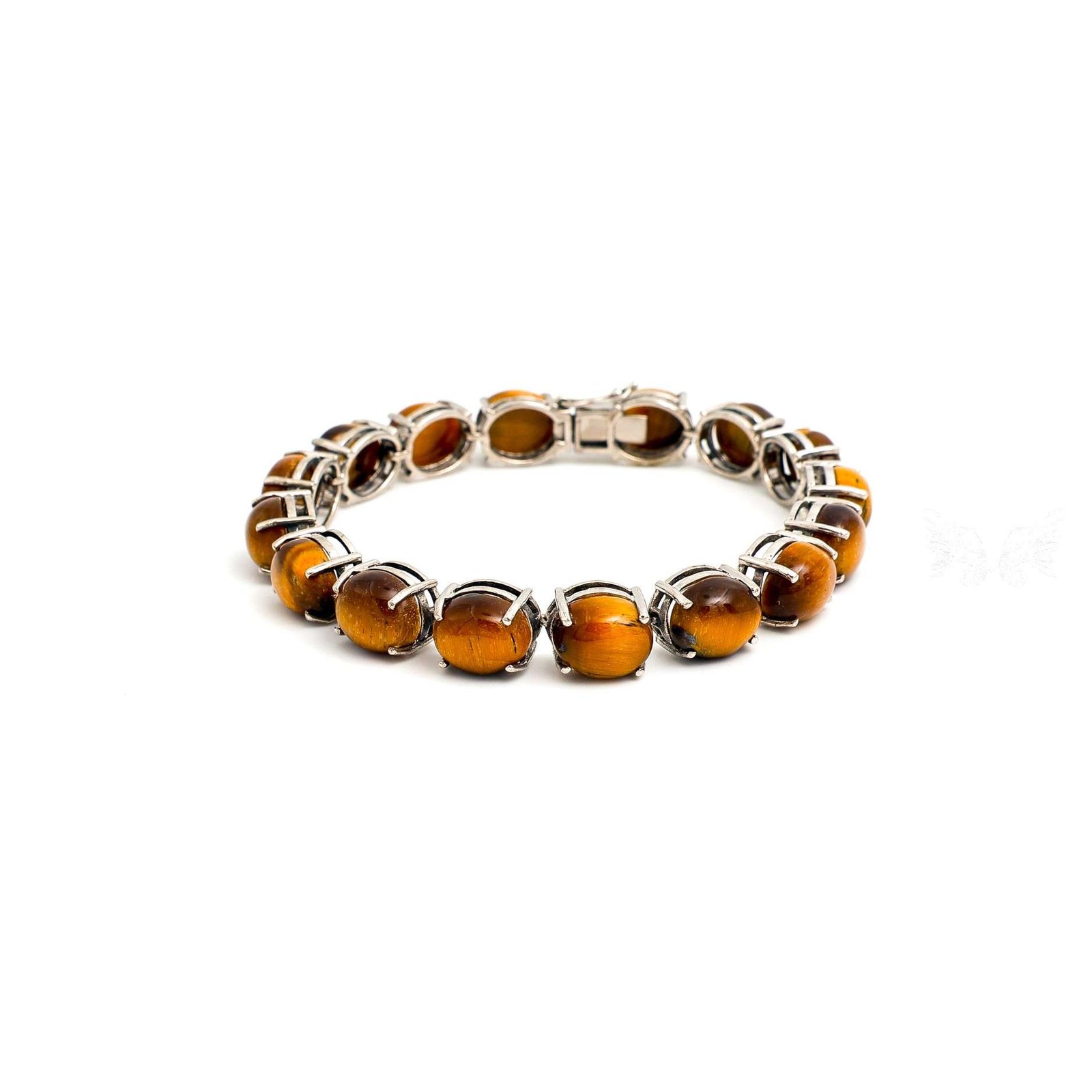 _82A2691 Tiger's Eye Silver Bracelet