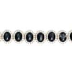 Black Star & CZ Silver Bracelet