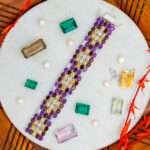 Luxury Handcrafted 92.5 Silver Multi-Row Gemstone Bracelet – Elegant Amethyst, Citrine, Garnet & Blue Topaz Fine Jewelry