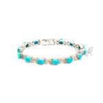 Turquoise & Zircon Bracelet