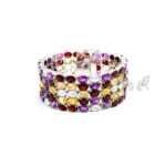 Multi-Row Gemstone Bracelet