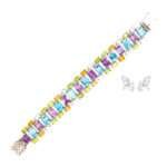 Silver Gemstone Bracelet