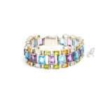 Silver Gemstone Bracelet