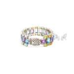 Silver Gemstone Bracelet