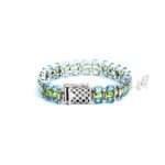 Blue Topaz & Peridot Gemstone Bracelet