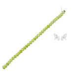 Peridot Gemstone Tennis Bracelet