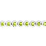 Peridot & Zircon Tennis Bracelet