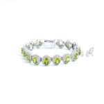 Peridot & Zircon Tennis Bracelet