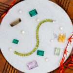 Silver Oval Peridot Bracelet