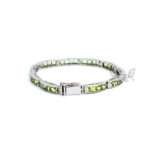 Silver Peridot Tennis Bracelet