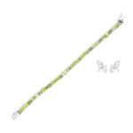 Silver Peridot Tennis Bracelet