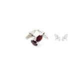 Silver Garnet Cufflinks