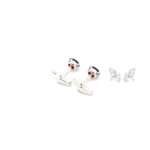 Silver Garnet Cufflinks