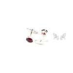 Silver Garnet Cufflinks