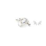Silver Zircon Cufflinks