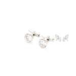 Silver Zircon Cufflinks