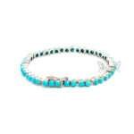 Silver Oval Turquoise Bracelet