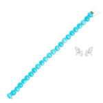 Silver Oval Turquoise Bracelet