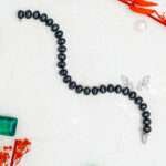 Black Star Gemstone Silver Bracelet