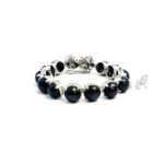 Black Star Silver Link Bracelet