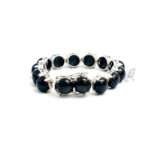 Black Star Silver Link Bracelet