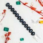 Black Star Silver Statement Bracelet
