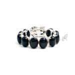 Black Star Silver Statement Bracelet