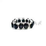Black Star Silver Statement Bracelet